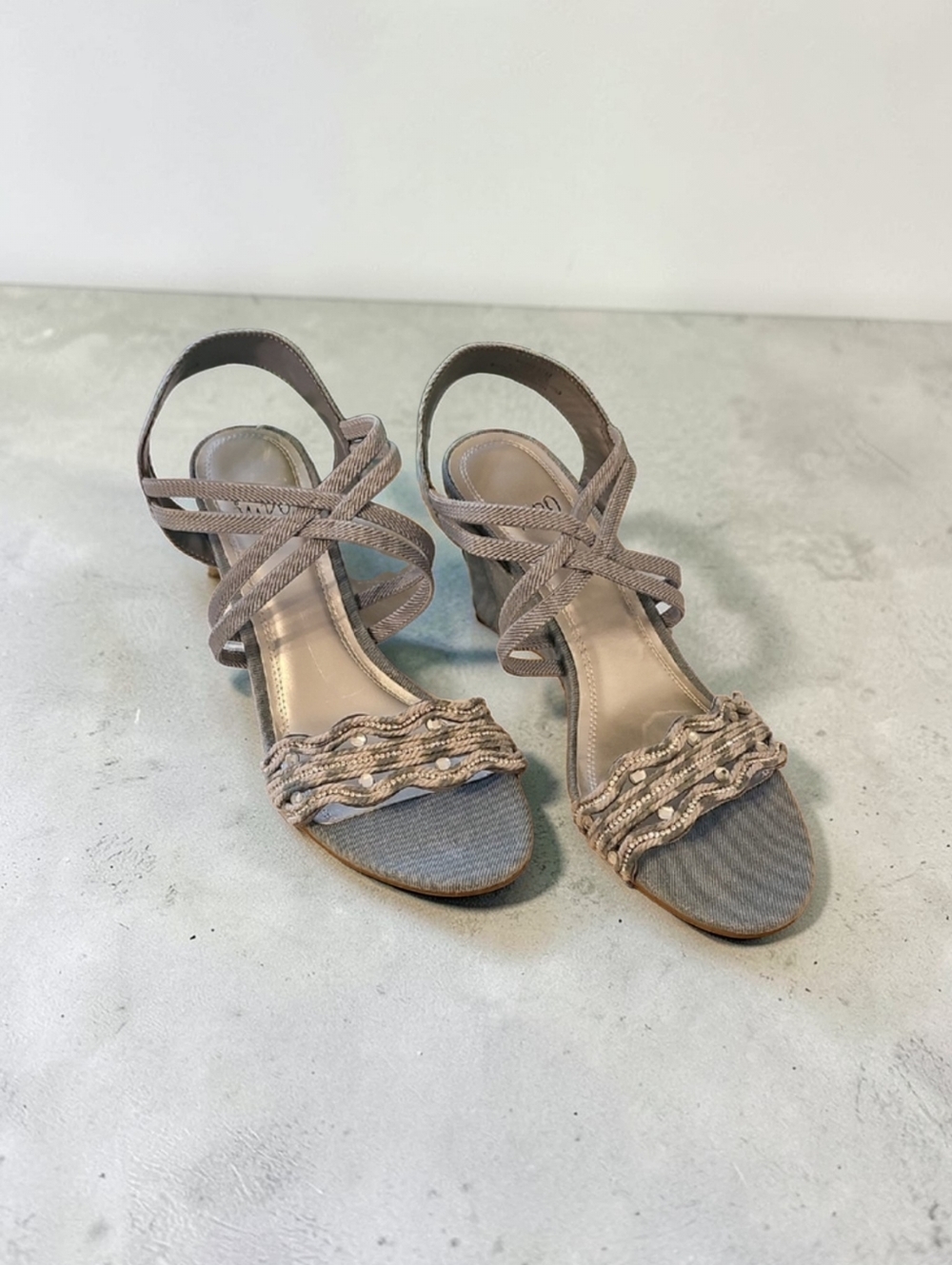 MPO Stylish Denim Strappy Sandals